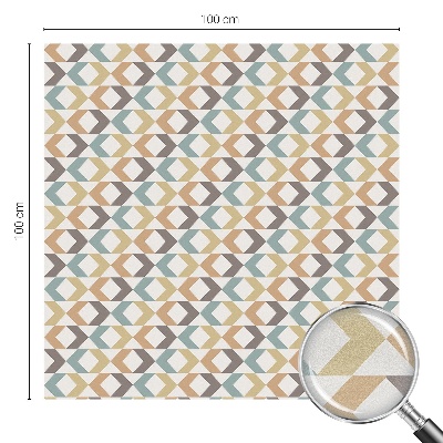 Folie decorativă vitraliu pentru uși și ferestre Romburi geometrice