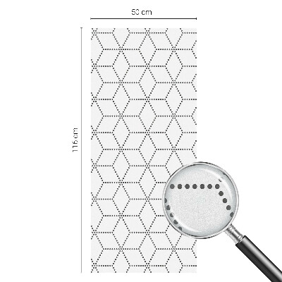 Folie decorativă geam Romburi punctate