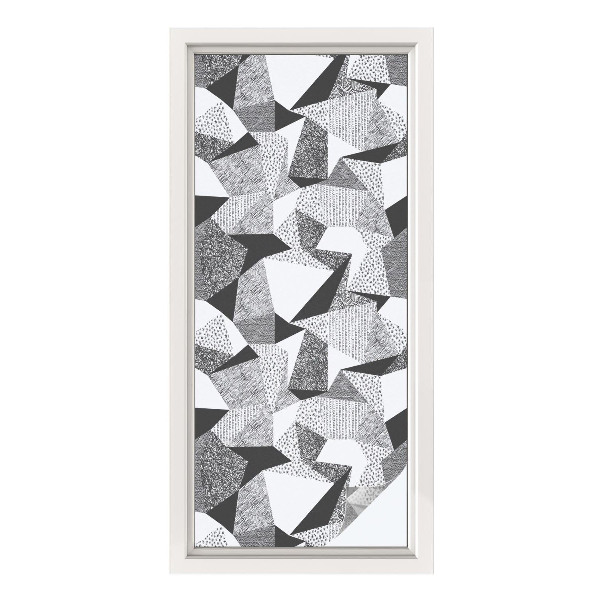 Autocolant vitraliu pentru geam Figuri geometrice