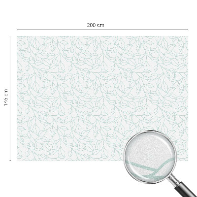 Folie geam intimitate model vitraliu Frunze delicate