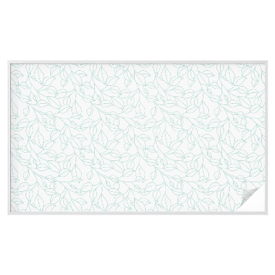 Folie geam intimitate model vitraliu Frunze delicate