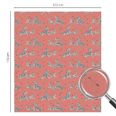 Folie geam intimitate model vitraliu Motivul zebrei