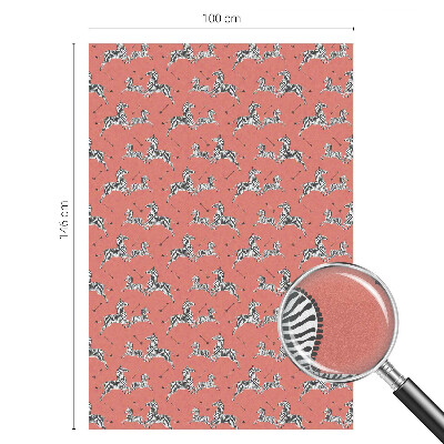 Folie geam intimitate model vitraliu Motivul zebrei