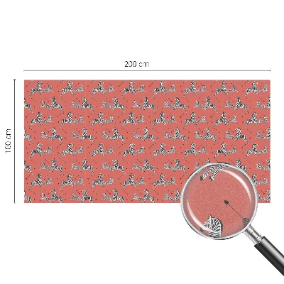 Folie geam intimitate model vitraliu Motivul zebrei