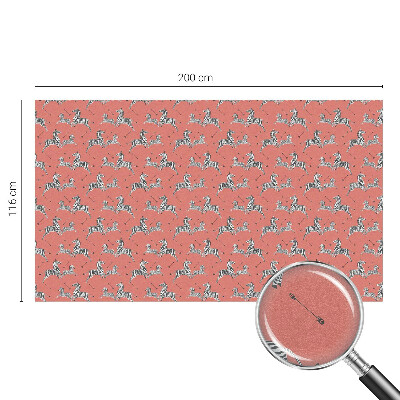 Folie geam intimitate model vitraliu Motivul zebrei