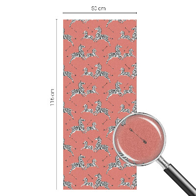 Folie geam intimitate model vitraliu Motivul zebrei