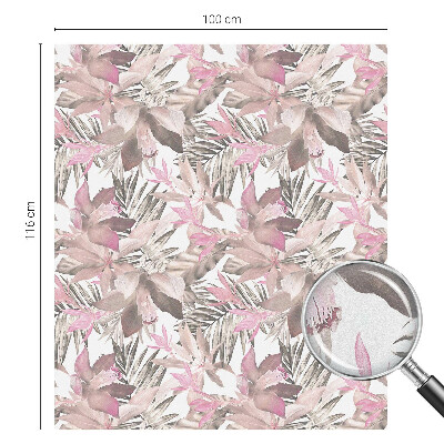 Folie geam să nu se vadă din exterior Flori pastelate