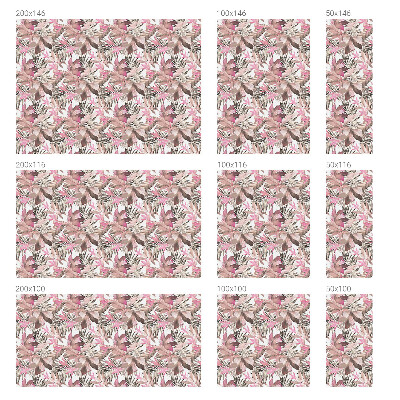 Folie geam să nu se vadă din exterior Flori pastelate