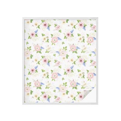 Folie decorativă vitraliu pentru uși și ferestre Model floral