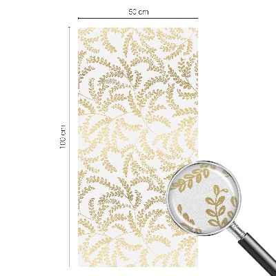 Autocolant vitraliu pentru geam Modelul plantei