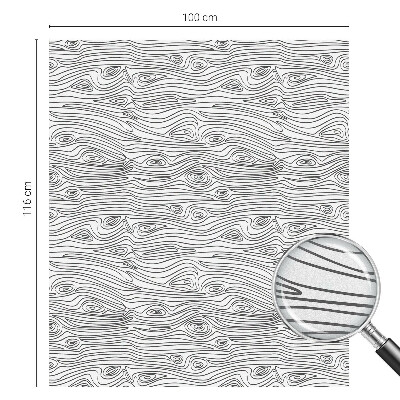 Folie decorativă vitraliu pentru uși și ferestre Linii de lemn