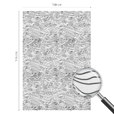 Folie decorativă vitraliu pentru uși și ferestre Linii de lemn