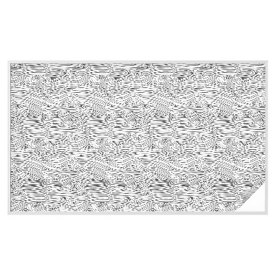 Folie decorativă vitraliu pentru uși și ferestre Linii de lemn