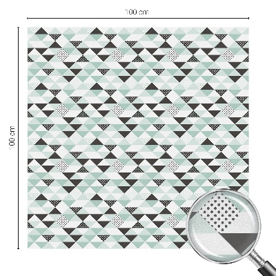 Folie geam intimitate model vitraliu Modele triunghiulare