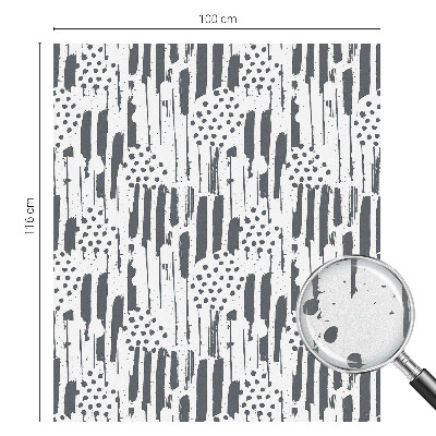 Folie decorativă vitraliu pentru uși și ferestre Dungi și puncte