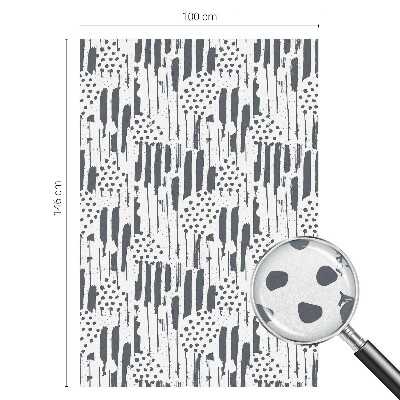 Folie decorativă vitraliu pentru uși și ferestre Dungi și puncte