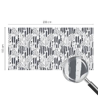 Folie decorativă vitraliu pentru uși și ferestre Dungi și puncte