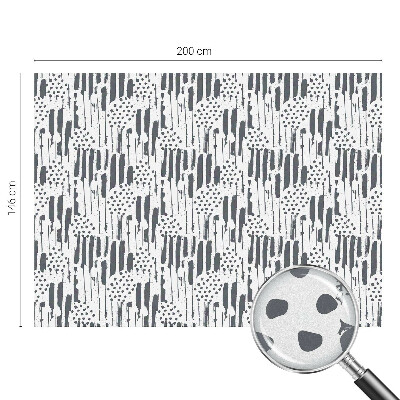 Folie decorativă vitraliu pentru uși și ferestre Dungi și puncte