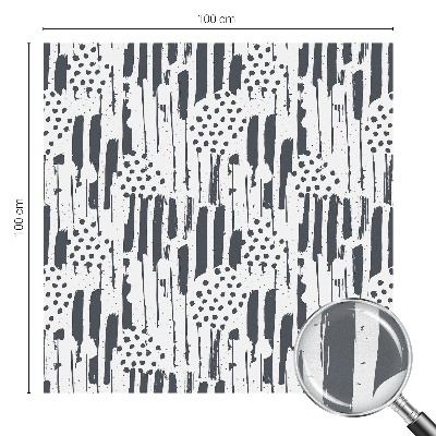 Folie decorativă vitraliu pentru uși și ferestre Dungi și puncte