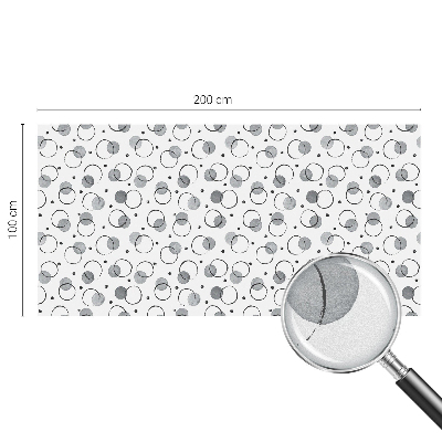 Autocolant vitraliu pentru geam Roți gri