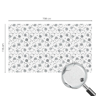 Autocolant vitraliu pentru geam Roți gri