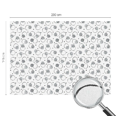 Autocolant vitraliu pentru geam Roți gri