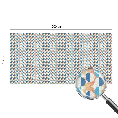 Folie decorativă vitraliu pentru uși și ferestre Simetrie geometrică
