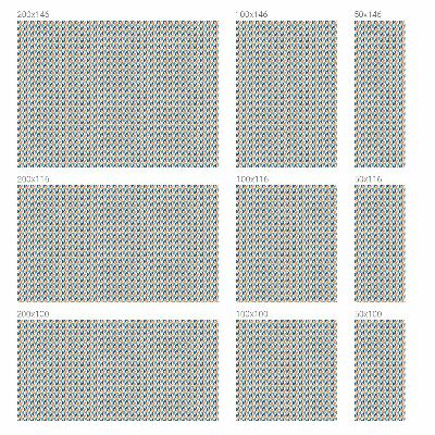 Folie decorativă vitraliu pentru uși și ferestre Simetrie geometrică