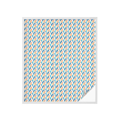 Folie decorativă vitraliu pentru uși și ferestre Simetrie geometrică