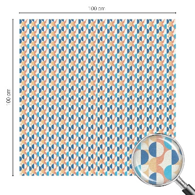 Folie decorativă vitraliu pentru uși și ferestre Simetrie geometrică