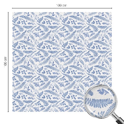 Autocolant vitraliu pentru geam Frunze de ferigă