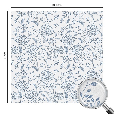 Folie geam intimitate model vitraliu Motiv vegetal