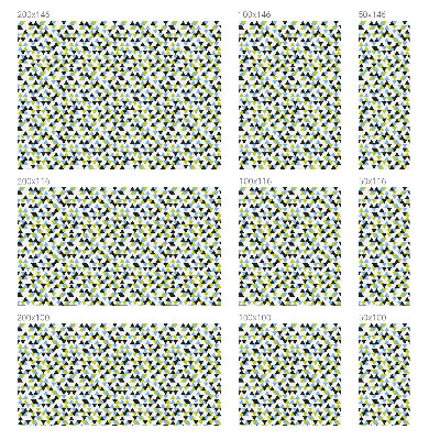 Folie decorativă geam Triunghiuri geometrice