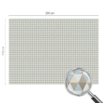 Folie decorativă vitraliu pentru uși și ferestre Triunghiuri geometrice