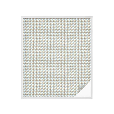 Folie decorativă vitraliu pentru uși și ferestre Triunghiuri geometrice