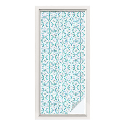 Folie geam intimitate model vitraliu Simetrie ovală