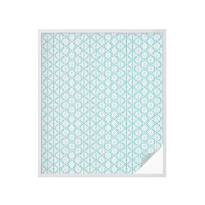 Folie geam intimitate model vitraliu Simetrie ovală