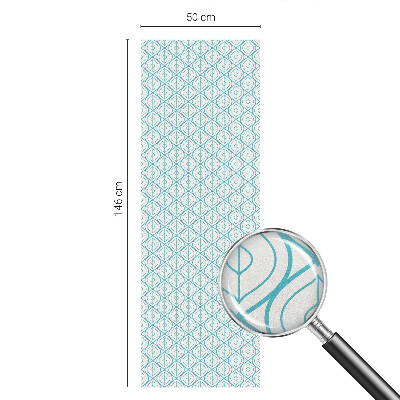 Folie geam intimitate model vitraliu Simetrie ovală