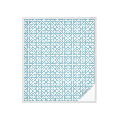 Folie geam să nu se vadă din exterior Ornamente albastre