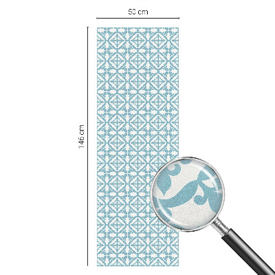 Folie geam să nu se vadă din exterior Ornamente albastre