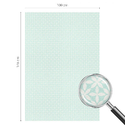 Folie geam intimitate model vitraliu Simetria florală