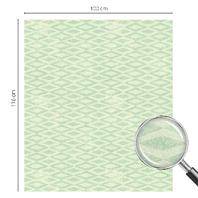 Folie geam intimitate model vitraliu Romburi verzi