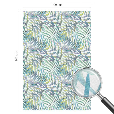 Folie decorativă vitraliu pentru uși și ferestre Acuarelă tropicală