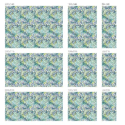 Folie decorativă vitraliu pentru uși și ferestre Acuarelă tropicală