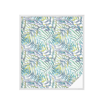 Folie decorativă vitraliu pentru uși și ferestre Acuarelă tropicală