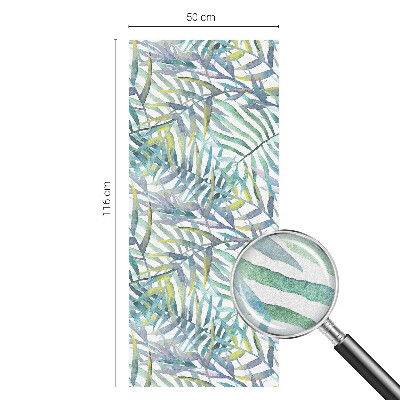 Folie decorativă vitraliu pentru uși și ferestre Acuarelă tropicală