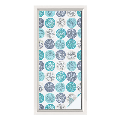 Folie geam să nu se vadă din exterior Cercuri geometrice