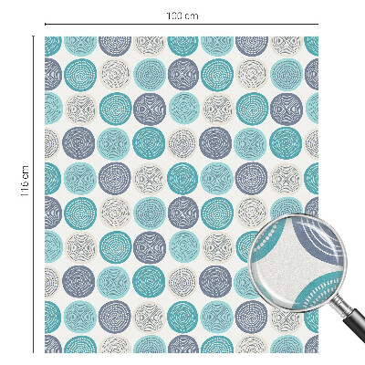 Folie geam să nu se vadă din exterior Cercuri geometrice