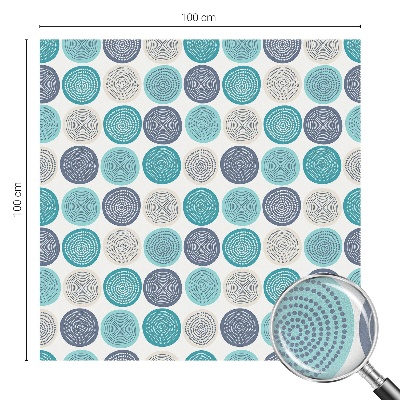 Folie geam să nu se vadă din exterior Cercuri geometrice