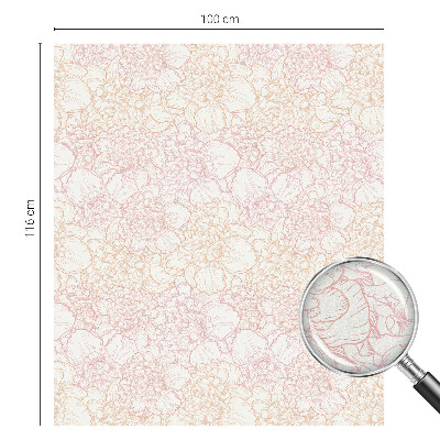 Folie decorativă vitraliu pentru uși și ferestre Eleganță florală